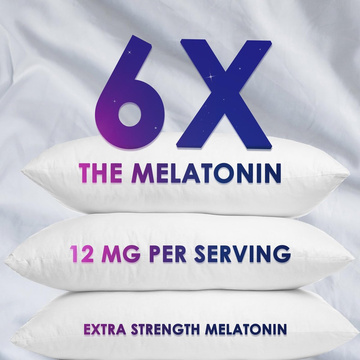 Nature's Nutrition Schlafgummis mit Melatonin 12 mg pro Portion - Extra starke Schlafvitamingummis, natürliche Melamingummis, gelegentliche Schlafunterstützung für Erwachsene, vegan, Gomitas para Dormir - 60 Gummis