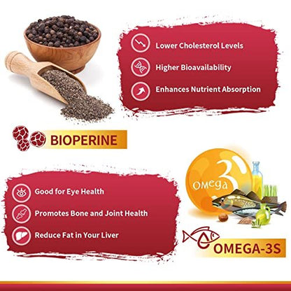 ZEBORA CoQ10 100 mg Weichkapseln mit PQQ, BioPerin & Omega-3 – Hochabsorbierendes Coenzym Q10, Starkes Antioxidans, Unterstützt Herz & Energieproduktion, 120 Portionen, Nicht-GVO