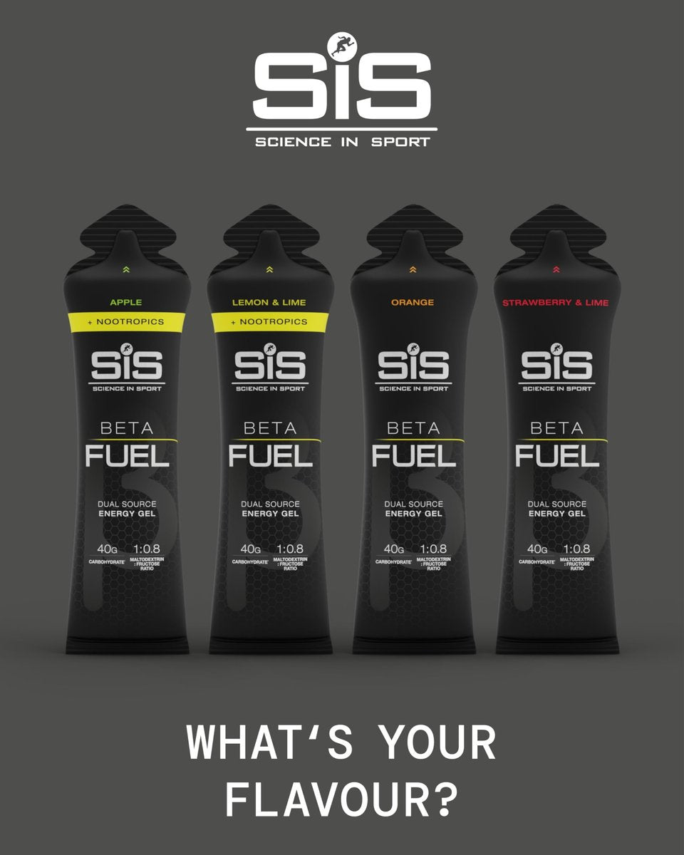 Science in Sport BETA Fuel Gel - Dual-Quellen-Energiegel - Isotonischer Gel - Schnell absorbierende Kohlenhydrat-Energie - Sporternährung - Magenschonend - Tragbar - Orangengeschmack - 6er-Pack