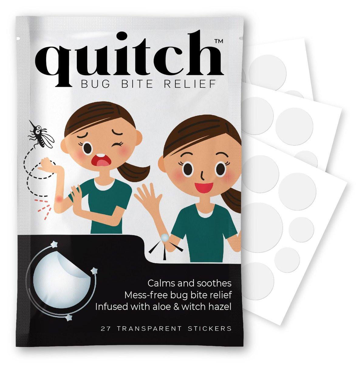 quitch Mückenstich-Pflaster für Kinder – Juckreizlinderung ohne Creme, 27 Stück