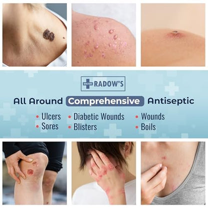 Doctor Radow’s Povidon-Iod Antiseptische Salbe – 10% Povidon-Iod, ohne Antibiotika, für Wunden, Verbrennungen, Schnitte & mehr, fördert schnellere Heilung, für den Haus- und Medizingebrauch, 28,35 g (1 Unze)