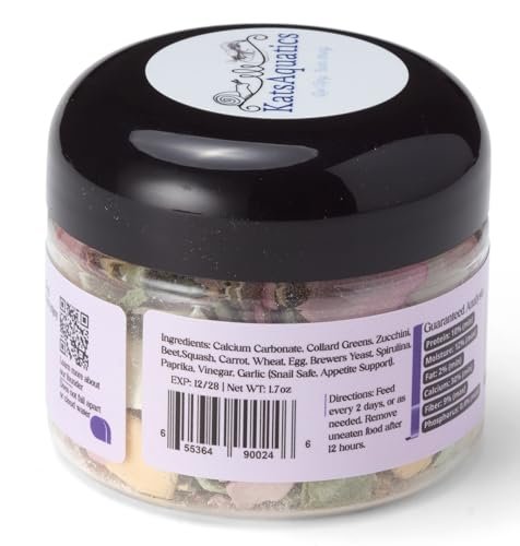 KatsAquatics Unlimited Edition Calcium – 3 Geschmacksrichtungen in einem Glas, für starke Panzer, gesunde Häutungen, 100% natürlich, löst sich nicht in Wasser, schnell sinkend für Garnelen, Schnecken & mehr! Biologe hergestellt in USA
