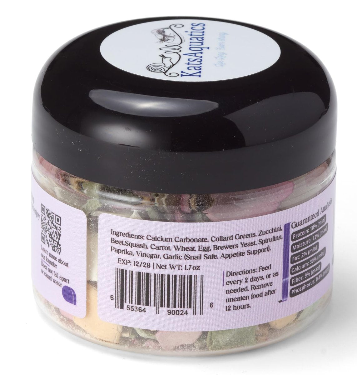 KatsAquatics Unlimited Edition Calcium – 3 Geschmacksrichtungen in einem Glas, für starke Panzer, gesunde Häutungen, 100% natürlich, löst sich nicht in Wasser, schnell sinkend für Garnelen, Schnecken & mehr! Biologe hergestellt in USA