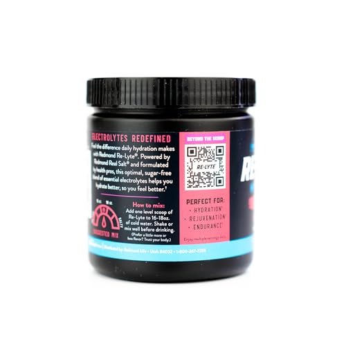 REDMOND Re-Lyte Elektrolyt-Mischgetränk, gemischte Beeren, 30 Portionen, 6,88 oz Glas