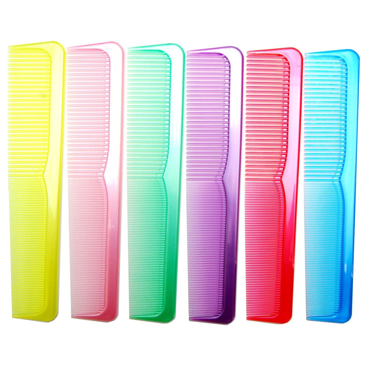 LUXXII (6er-Pack) 9 Zoll Stabile Essentials Grob/Fein Styling Kamm Haarkämme (C)