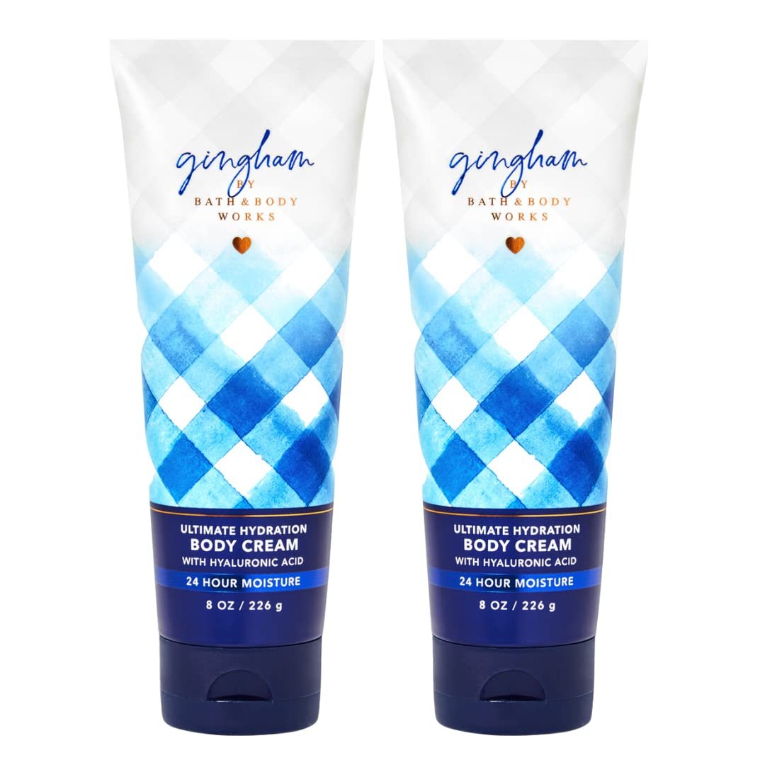 Bath and Body Works Gingham Body Cream – Ultimative Feuchtigkeitspflege für Frauen, 2er-Pack à 236 ml (Gingham)