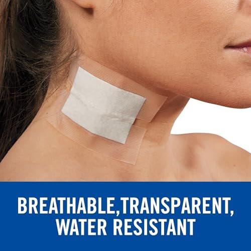 Nexcare Flexible Clear Tape – Transparentes, dehnbares Erste-Hilfe-Band für schwer zugängliche Stellen, 6 Rollen