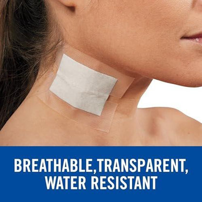 Nexcare Flexible Clear Tape – Transparentes, dehnbares Erste-Hilfe-Band für schwer zugängliche Stellen, 6 Rollen