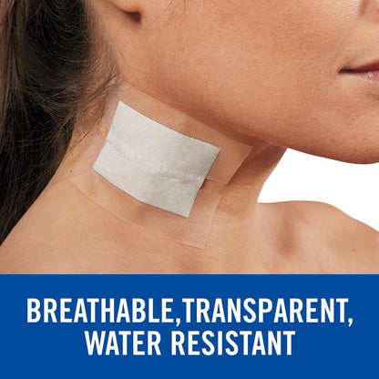 Nexcare Flexible Clear Tape – Transparentes, dehnbares Erste-Hilfe-Band für schwer zugängliche Stellen, 6 Rollen