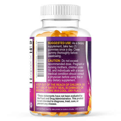 Collagen Gummis – 2500mcg Biotin pro Portion – Komplettes Kollagenpräparat mit hydrolysierten Peptiden Typ I & III, Biotin, Zink & Vitamin C – Haar-, Haut- & Nagelunterstützung für Frauen & Männer – 120 Gummis