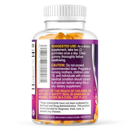 Collagen Gummis – 2500mcg Biotin pro Portion – Komplettes Kollagenpräparat mit hydrolysierten Peptiden Typ I & III, Biotin, Zink & Vitamin C – Haar-, Haut- & Nagelunterstützung für Frauen & Männer – 120 Gummis