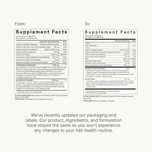 Nutrafol Männer Haarausfall Ergänzung und Kollagenpeptide Pulver – Ärztlich formuliert für sichtbar dichteres, stärkeres Haar – Dermatologen empfohlen – 1 Monatsvorrat, 340 g Flasche