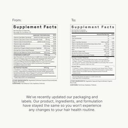 Nutrafol Männer Haarausfall Ergänzung und Kollagenpeptide Pulver – Ärztlich formuliert für sichtbar dichteres, stärkeres Haar – Dermatologen empfohlen – 1 Monatsvorrat, 340 g Flasche
