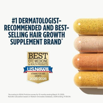 Nutrafol Männer Haarausfall Ergänzung und Kollagenpeptide Pulver – Ärztlich formuliert für sichtbar dichteres, stärkeres Haar – Dermatologen empfohlen – 1 Monatsvorrat, 340 g Flasche