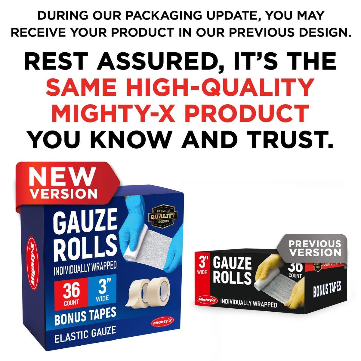 Premium Mullbinden - 20er Pack - 10 cm x 3,7 m Erste Hilfe Verbandmull - Einzeln verpackt + Gratis Tape - Atmungsaktive Mullbinde für Wunden