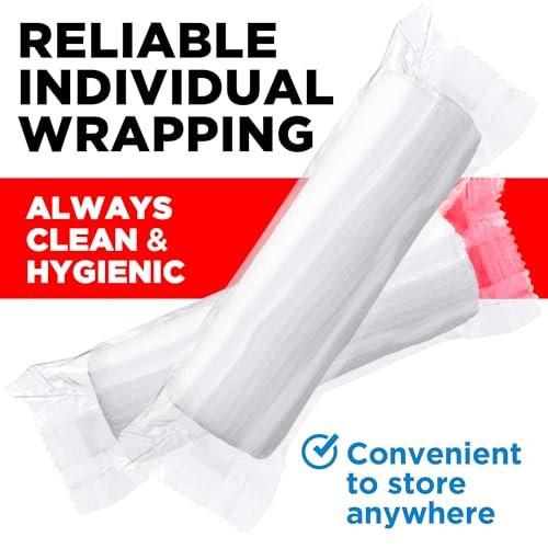 Mighty-X 36er Pack Mullbinden 3" x 4,1yd – Weiche, atmungsaktive, latexfreie, einzeln verpackte Verbandrollen mit Klebeband-Bonus – Dehnbarer Fixierverband für die Wundversorgung – auch als Tierverband geeignet