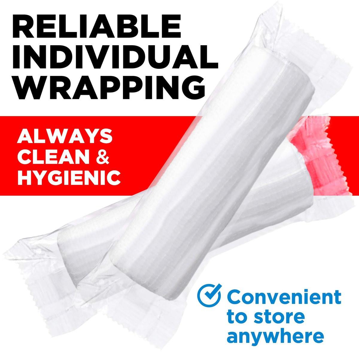 Mighty-X 36er Pack Mullbinden 3" x 4,1yd – Weiche, atmungsaktive, latexfreie, einzeln verpackte Verbandrollen mit Klebeband-Bonus – Dehnbarer Fixierverband für die Wundversorgung – auch als Tierverband geeignet