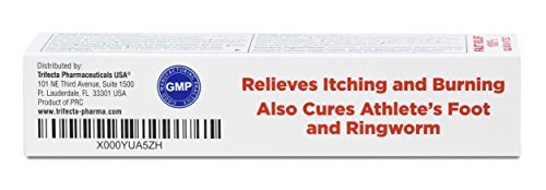 Globe Miconazolnitrat 2% Antimykotische Creme (4er-Pack) – Behandelt Fußpilz, Juckreiz, Ringelflechte und mehr, 1 Unze Tube