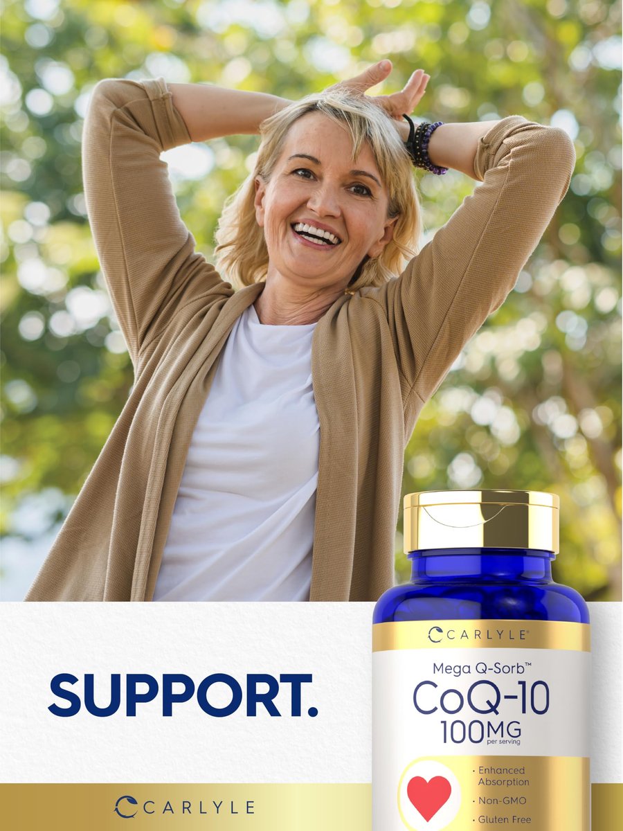 Carlyle CoQ10 100mg Weichkapseln | 240 Stück | Mega Q-Sorb Coenzym Q-10 | mit Schwarzem Pfeffer Extrakt | Nicht-GVO & Glutenfrei