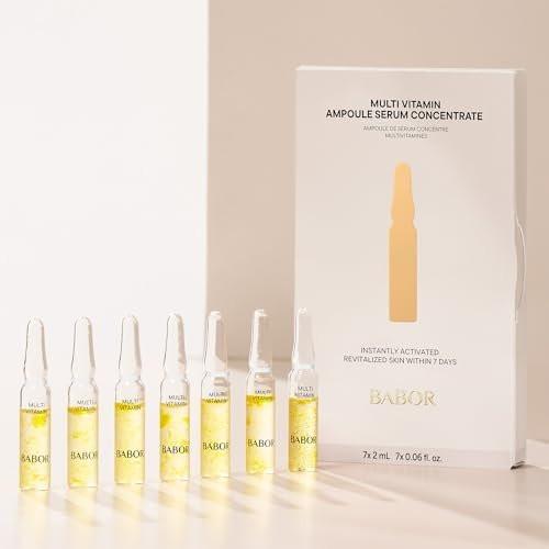 BABOR Multi Vitamin Ampullen Konzentrat – Revitalisiert müde, fahle Haut – 7 Behandlungen