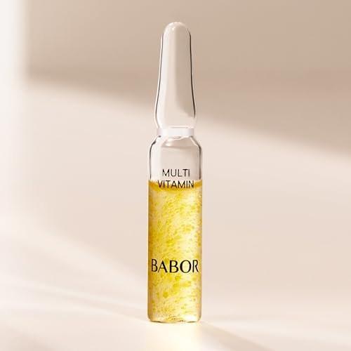 BABOR Multi Vitamin Ampullen Konzentrat – Revitalisiert müde, fahle Haut – 7 Behandlungen