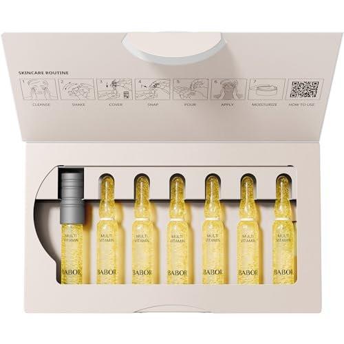 BABOR Multi Vitamin Ampullen Konzentrat – Revitalisiert müde, fahle Haut – 7 Behandlungen