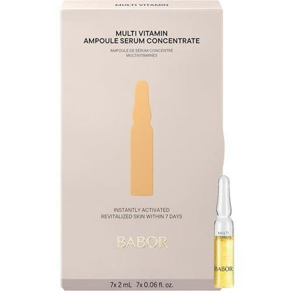 BABOR Multi Vitamin Ampullen Konzentrat – Revitalisiert müde, fahle Haut – 7 Behandlungen