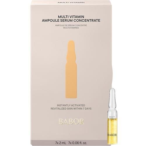BABOR Multi Vitamin Ampullen Konzentrat – Revitalisiert müde, fahle Haut – 7 Behandlungen