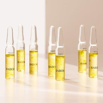 BABOR Multi Vitamin Ampullen Konzentrat – Revitalisiert müde, fahle Haut – 7 Behandlungen