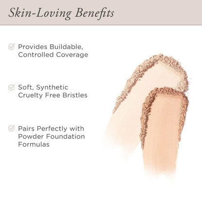 PÜR MINERALS Chisel Brush – Flacher Pinsel für Make-up-Foundation, synthetische, tierversuchsfreie Borsten, 1 Stück