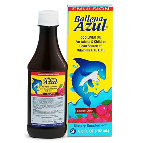 Ballena Azul Lebertran für Erwachsene und Kinder – Reich an Vitaminen A, D, E, B1 und Omega-3