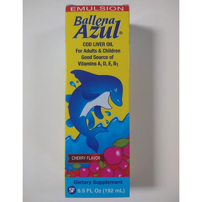 Ballena Azul Lebertran für Erwachsene und Kinder – Reich an Vitaminen A, D, E, B1 und Omega-3