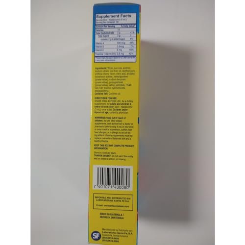 Ballena Azul Lebertran für Erwachsene und Kinder – Reich an Vitaminen A, D, E, B1 und Omega-3