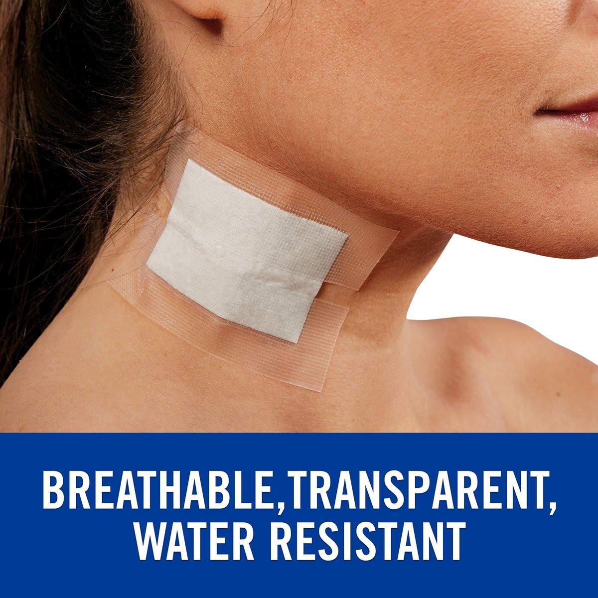 Nexcare Flexible Clear Tape – Wasserdichtes, transparentes medizinisches Klebeband zur Fixierung von Verbänden und Katheterschläuchen – 1 Zoll x 10 Yards, 2 Rollen