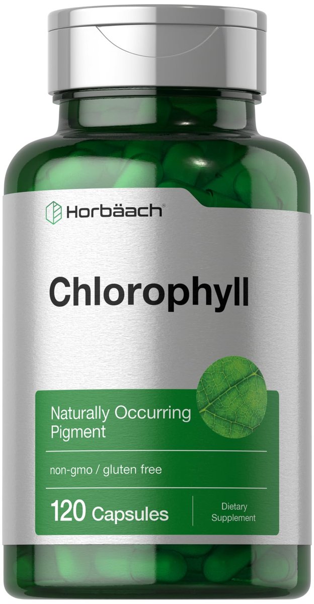 Horbäach Chlorophyll Kapseln | 120 Stück | mit Kupfer | Nicht-GMO & Glutenfrei