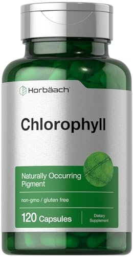 Horbäach Chlorophyll Kapseln | 120 Stück | mit Kupfer | Nicht-GMO & Glutenfrei