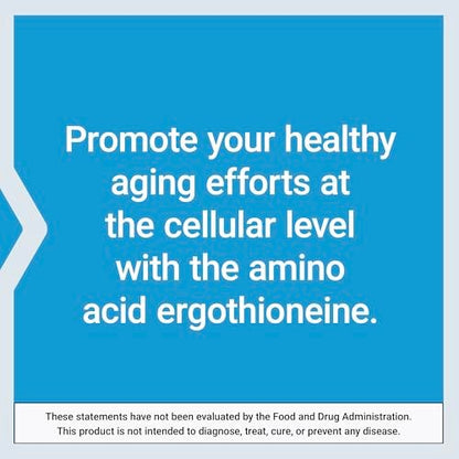 Life Extension Essential Youth L-Ergothionein – Fördert Langlebigkeit & gesundes Altern – Glutenfrei – Nicht-GVO – Vegetarisch – 5 mg – 30 vegetarische Kapseln