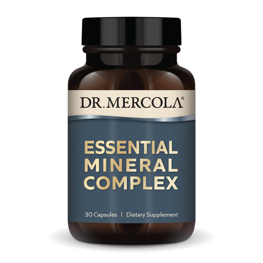Dr. Mercola Essential Mineral Complex – Zink, Selen, Kupfer, Mangan, Chrom, Molybdän, Bor – 30 Kapseln – Unterstützt Zellgesundheit und Vitalfunktionen
