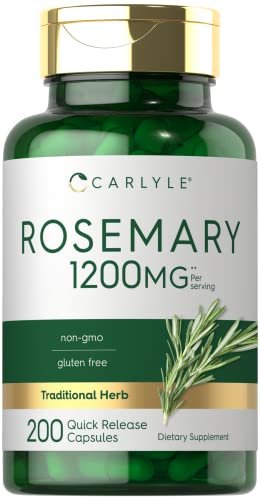 Carlyle Rosmarin Kapseln | 200 Stück | Non-GMO & Glutenfrei Extrakt