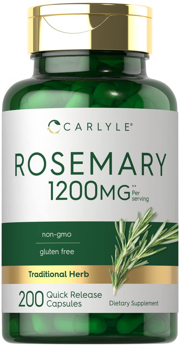Carlyle Rosmarin Kapseln | 200 Stück | Non-GMO & Glutenfrei Extrakt