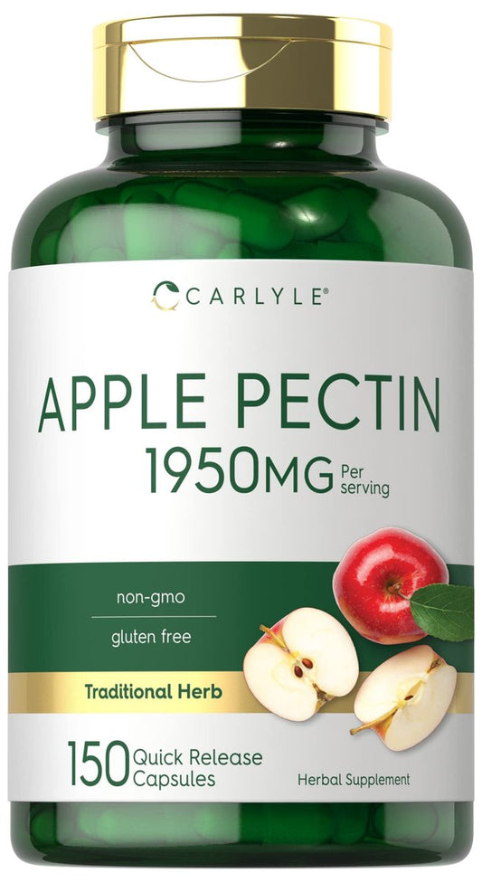 Carlyle Apfelpektin Kapseln | 1950 mg | 150 Kapseln | Nicht-GVO & Glutenfrei Pflanzliches Nahrungsergänzungsmittel
