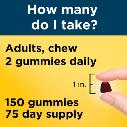 Nature Made Multi für Ihn – Männergesundheit Multivitamin Gummis, Energie- und Stoffwechselunterstützung, 150 Gummis, 75 Tage Vorrat