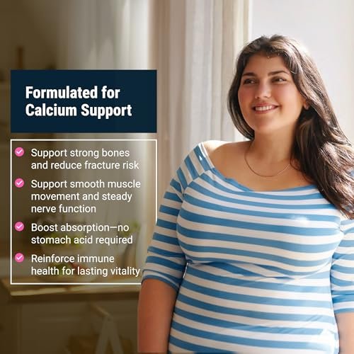 BariatricPal Leicht Schluckbares Calciumcitrat (600 mg) mit D3 überzogene Tabletten – 30-Tage-Vorrat (180 Tabletten)
