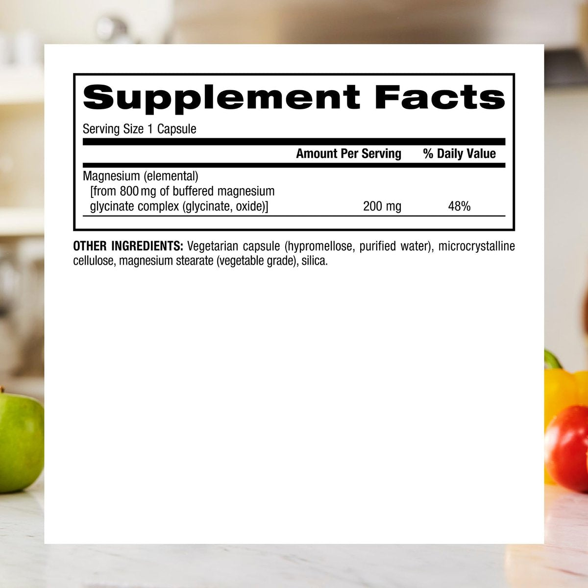 Webber Naturals Magnesium Glycinat Komplex 200 mg, 120 Kapseln – Hochabsorbierend, vegan, für Knochen, Herz, Muskeln & Nerven – 1 pro Tag