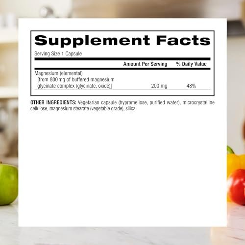 Webber Naturals Magnesium Glycinat Komplex 200 mg, 120 Kapseln – Hochabsorbierend, vegan, für Knochen, Herz, Muskeln & Nerven – 1 pro Tag
