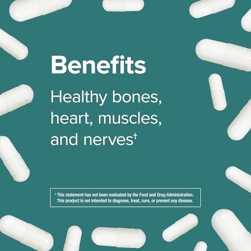 Webber Naturals Magnesium Glycinat Komplex 200 mg, 120 Kapseln – Hochabsorbierend, vegan, für Knochen, Herz, Muskeln & Nerven – 1 pro Tag