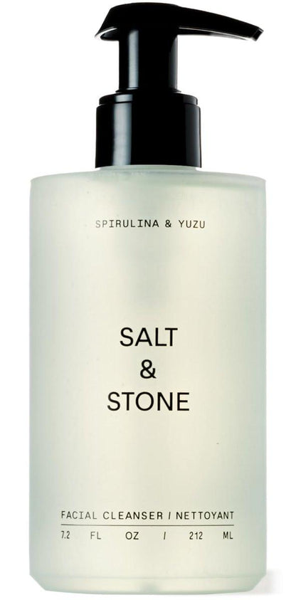 Salt & Stone Gesichtsreiniger für Frauen & Männer – Spirulina & Yuzu Sanfte Gesichtsreinigung mit Hyaluronsäure & Squalan für alle Hauttypen – Vegan & Tierversuchsfrei – 200 ml