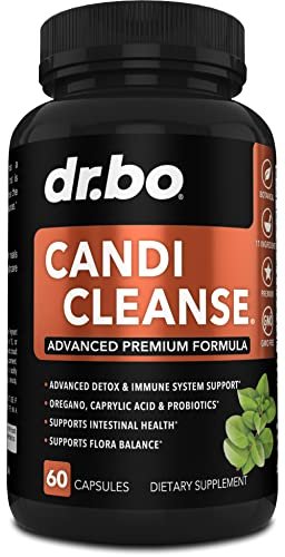 Candi Cleanse Unterstützung – Anti-Überwucherung Kapseln für Frauen & Männer – Extra starke Balance-Kontrolle probiotischer Komplex – Natürliches Oregano & Caprylsäure