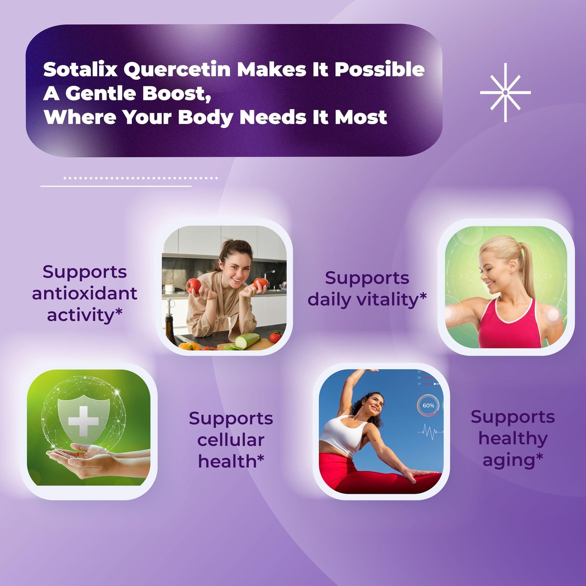 SOTALIX Supplement Premium Quercetin 98% Hochrein mit Bromelain, Zink, Vitamin D3 2000 IE, Holunderbeere – Herz-Kreislauf- und Atemwegsunterstützung für Erwachsene und Kinder – 180-Tage-Vorrat