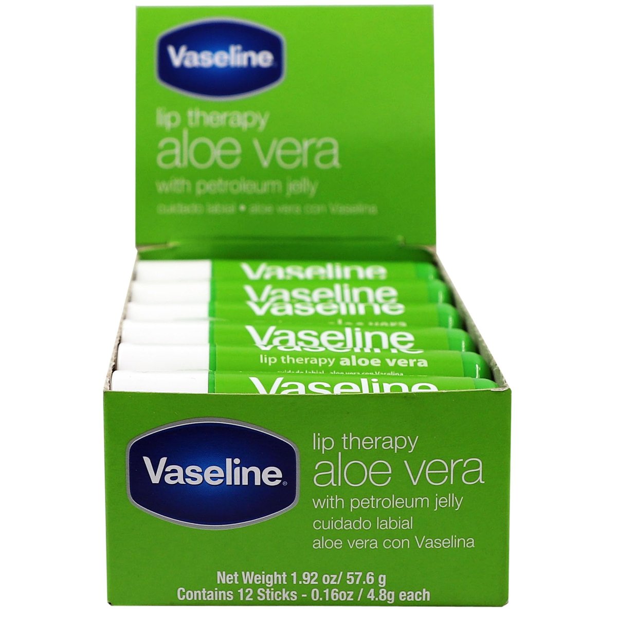 Vaseline Lip Therapy Aloe Vera Lippenbalsam – 12er Pack
